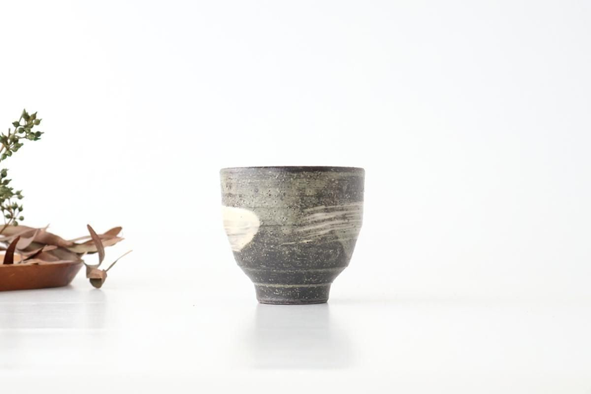 Japanese Cup Hakeme Black | Yunomi Shigaraki Ware