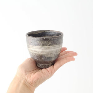Japanese Cup Hakeme Black | Yunomi Shigaraki Ware