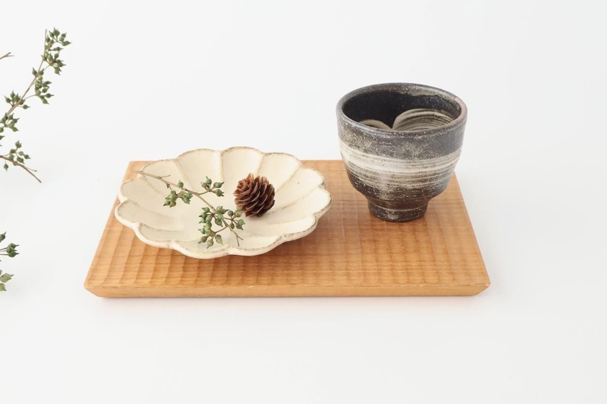 Japanese Cup Hakeme Black | Yunomi Shigaraki Ware