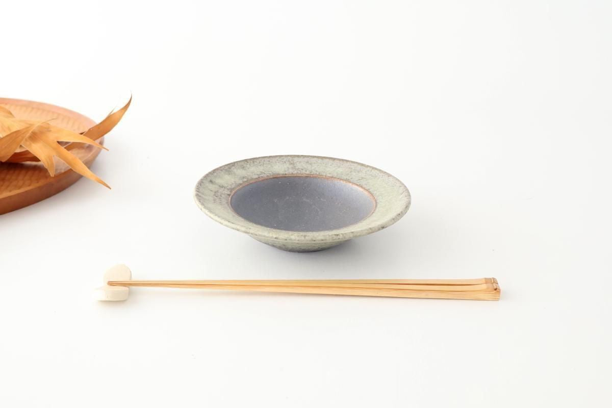 Small Rimmed Bowl Jade and Brown | Serving Bowl Shigaraki Ware