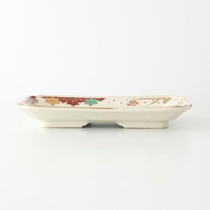 Rectangle Plate Sakura and Autumn Leaves｜Sushi Plate Arita Ware