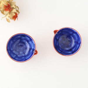 Katakuchi Small Bowl Red and Blue | Hasami Ware