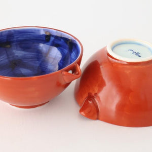 Katakuchi Small Bowl Red and Blue | Hasami Ware