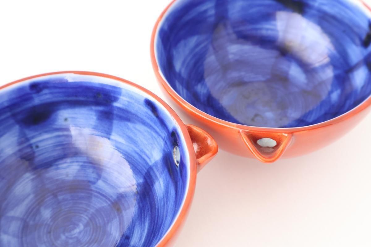 Katakuchi Small Bowl Red and Blue | Hasami Ware