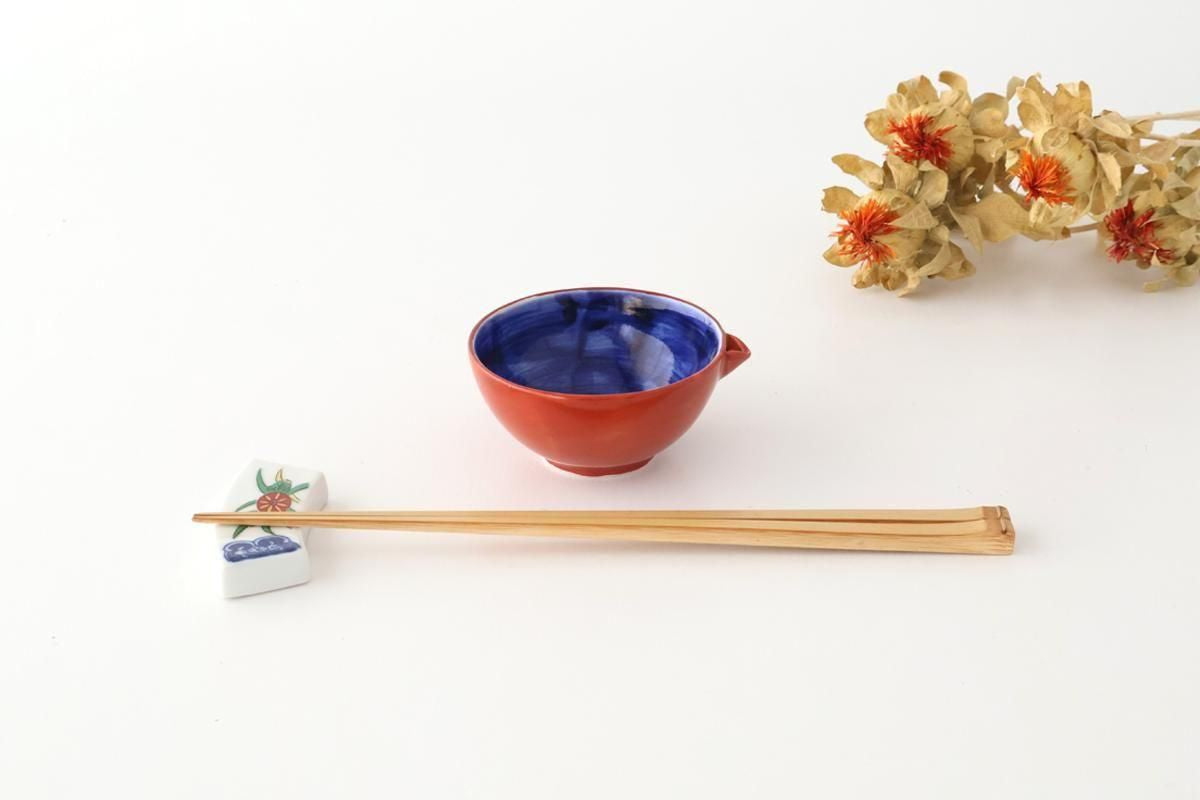 Katakuchi Small Bowl Red and Blue | Hasami Ware