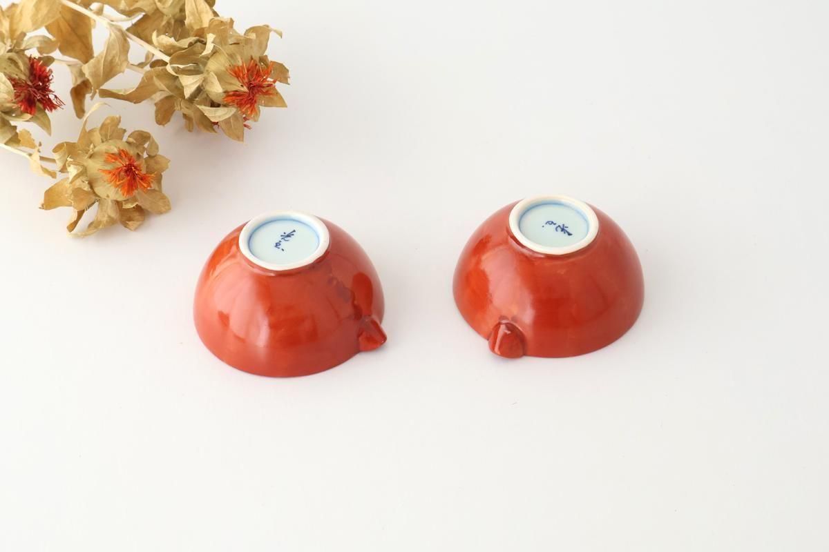 Katakuchi Small Bowl Red and Blue | Hasami Ware