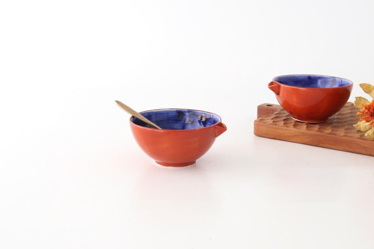 Katakuchi Small Bowl Red and Blue | Hasami Ware
