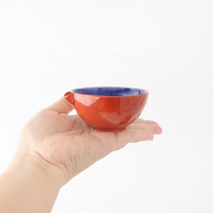 Katakuchi Small Bowl Red and Blue | Hasami Ware