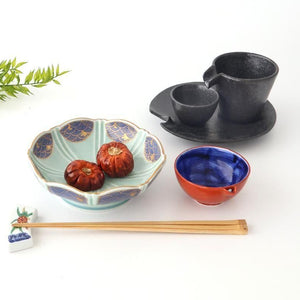 Katakuchi Small Bowl Red and Blue | Hasami Ware
