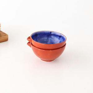 Katakuchi Small Bowl Red and Blue | Hasami Ware