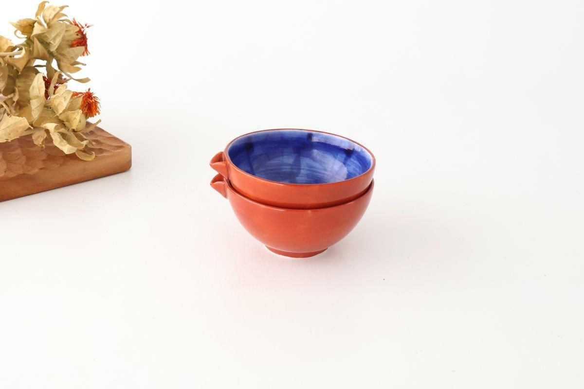 Katakuchi Small Bowl Red and Blue | Hasami Ware