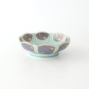 Servig Bowl Seigaiha(Blue wave)Pattern  | Arita Ware