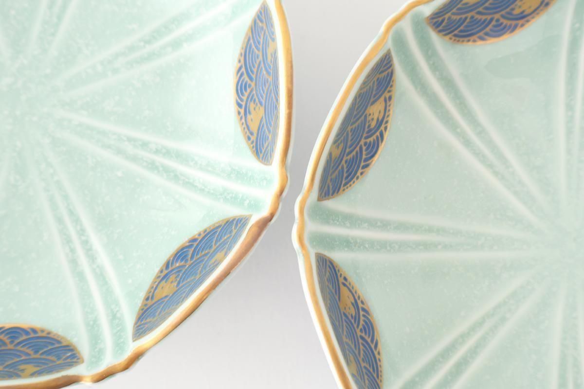 Servig Bowl Seigaiha(Blue wave)Pattern  | Arita Ware