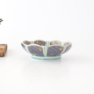 Servig Bowl Seigaiha(Blue wave)Pattern  | Arita Ware