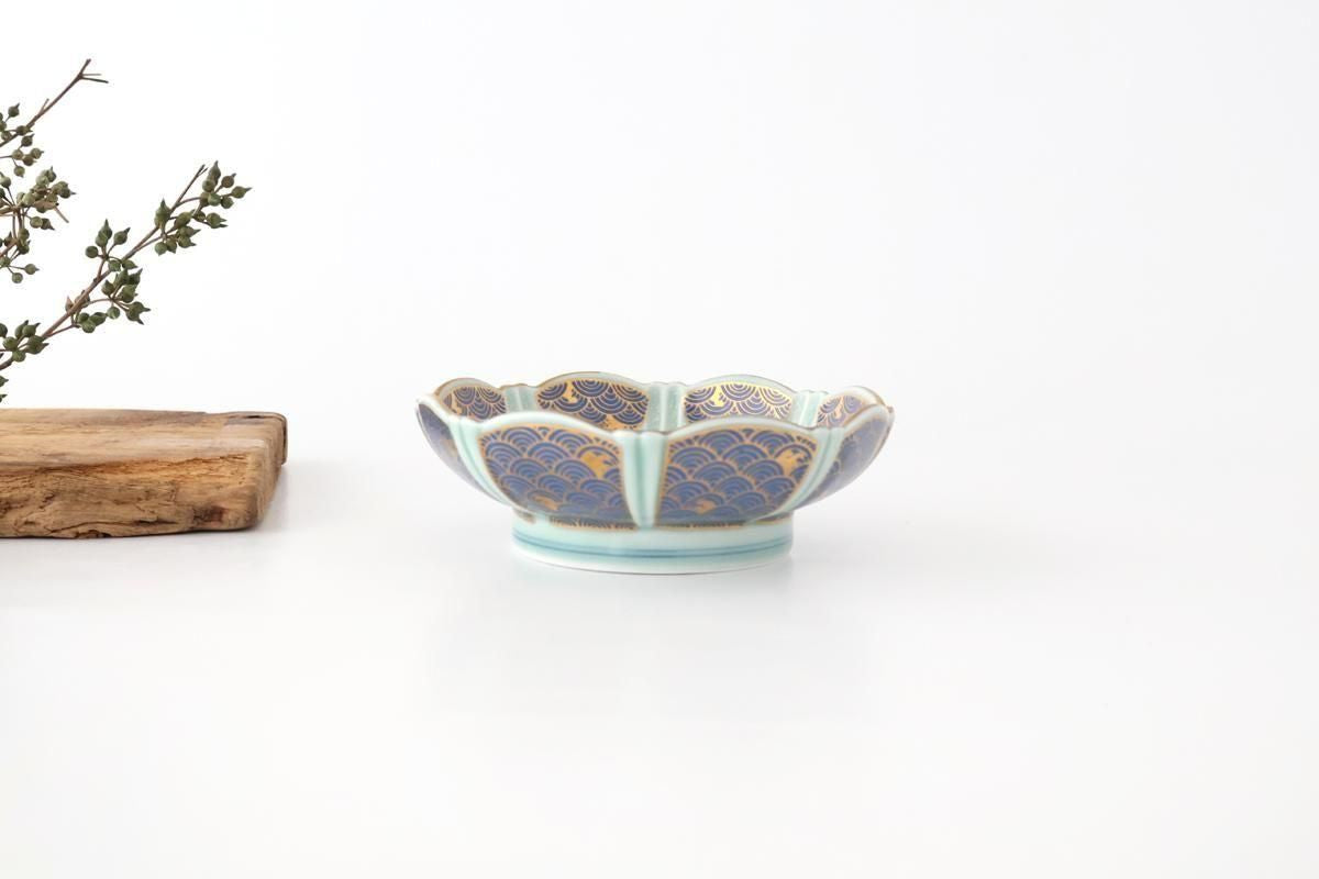 Servig Bowl Seigaiha(Blue wave)Pattern  | Arita Ware