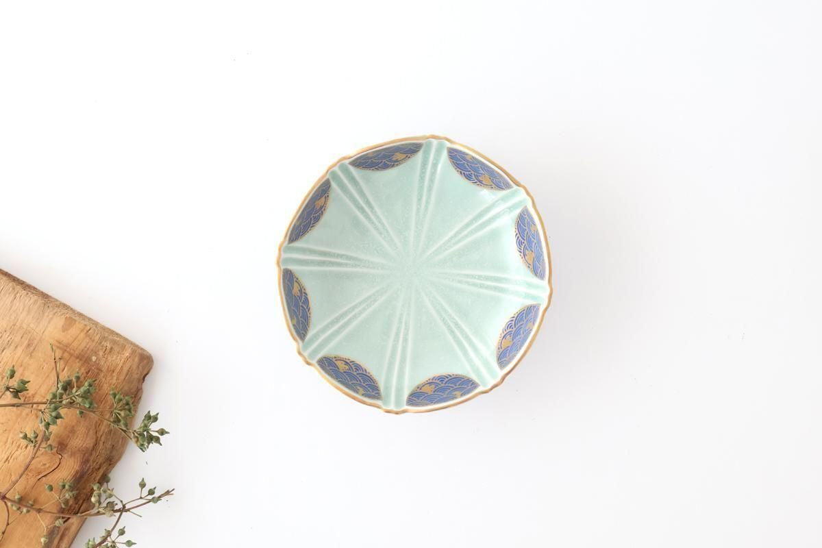 Servig Bowl Seigaiha(Blue wave)Pattern  | Arita Ware
