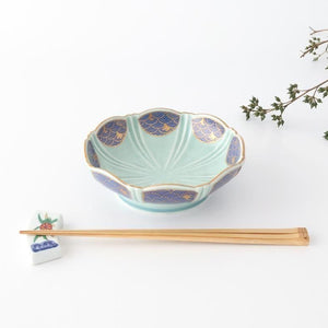 Servig Bowl Seigaiha(Blue wave)Pattern  | Arita Ware