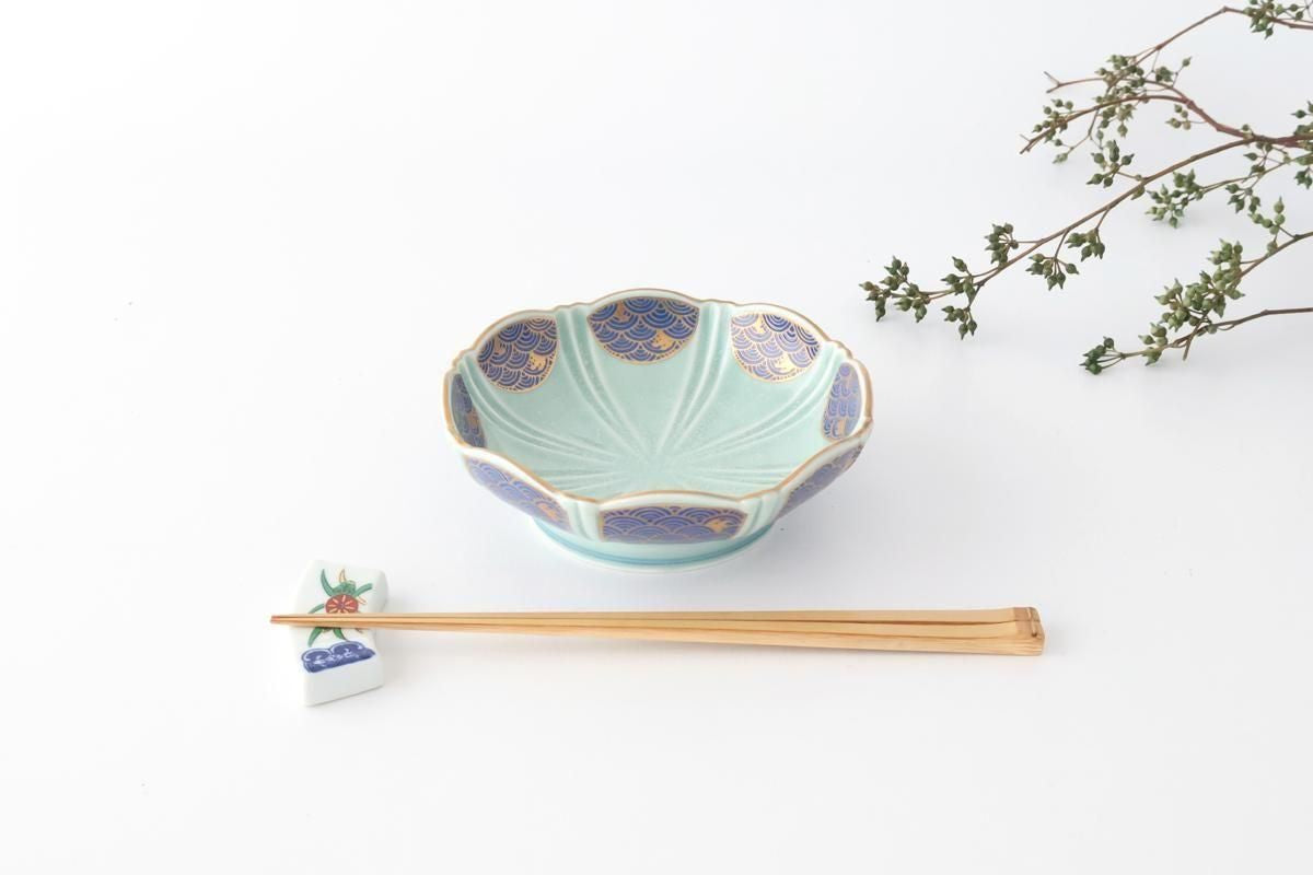 Servig Bowl Seigaiha(Blue wave)Pattern  | Arita Ware