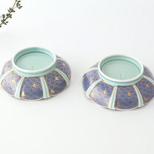 Servig Bowl Seigaiha(Blue wave)Pattern  | Arita Ware