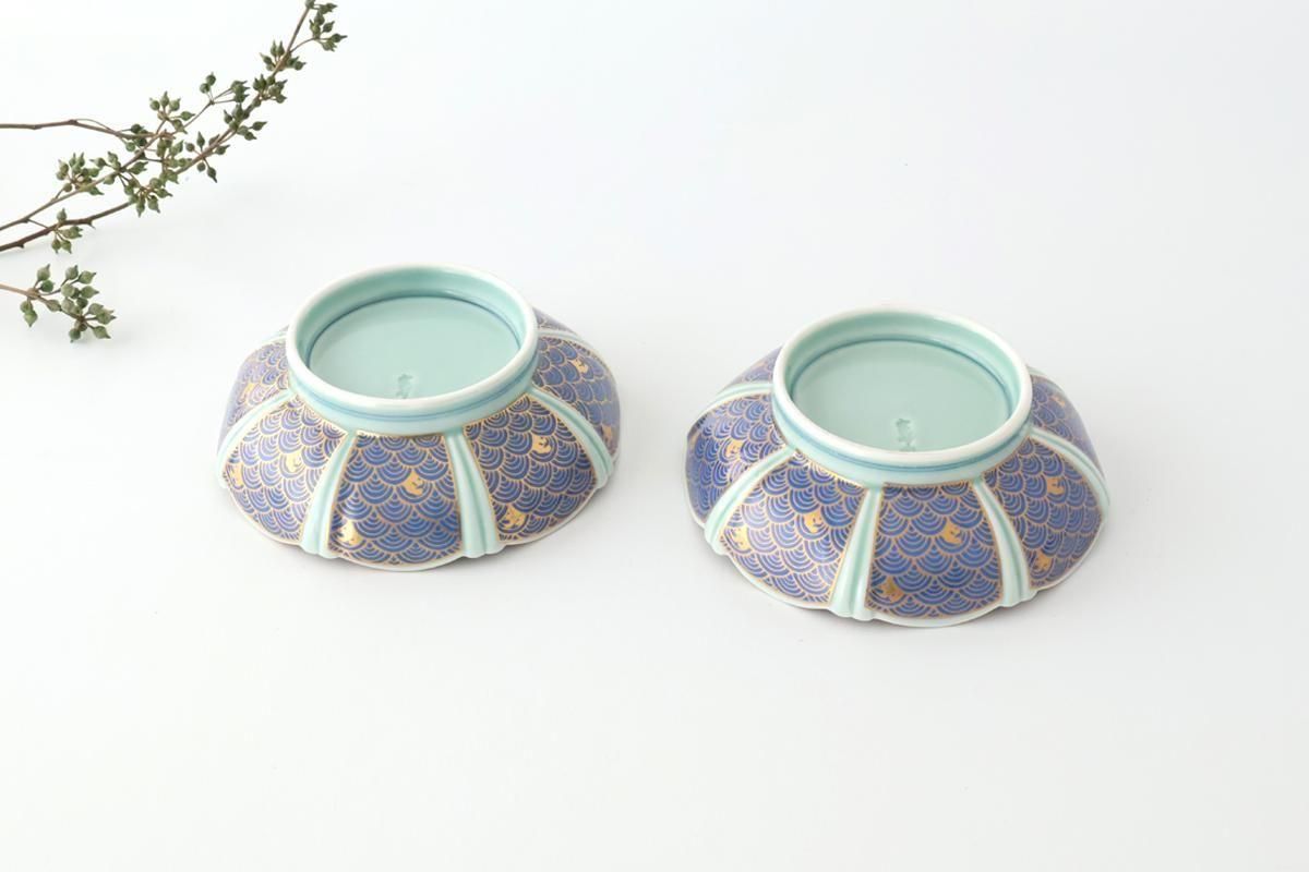 Servig Bowl Seigaiha(Blue wave)Pattern  | Arita Ware