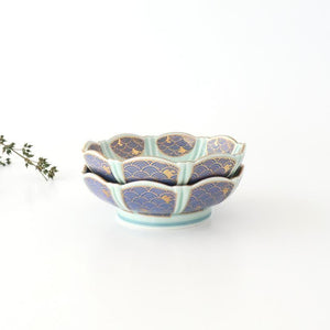 Servig Bowl Seigaiha(Blue wave)Pattern  | Arita Ware