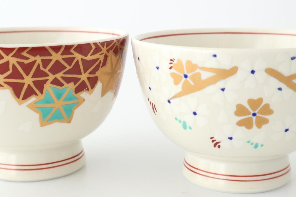Japanese Cup Sakura and Autumn Leaves｜Yunomi Arita Ware
