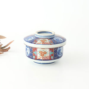 Bowl with Lid Old Imari Landscape Pattern | Serving Bowl Arita Ware