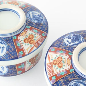 Bowl with Lid Old Imari Landscape Pattern | Serving Bowl Arita Ware