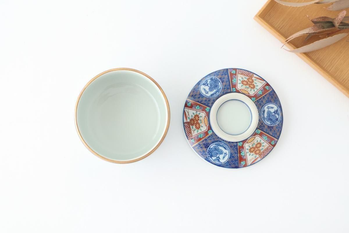 Bowl with Lid Old Imari Landscape Pattern | Serving Bowl Arita Ware