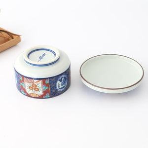 Bowl with Lid Old Imari Landscape Pattern | Serving Bowl Arita Ware
