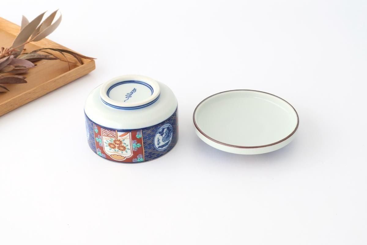 Bowl with Lid Old Imari Landscape Pattern | Serving Bowl Arita Ware