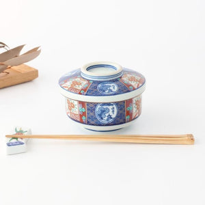 Bowl with Lid Old Imari Landscape Pattern | Serving Bowl Arita Ware