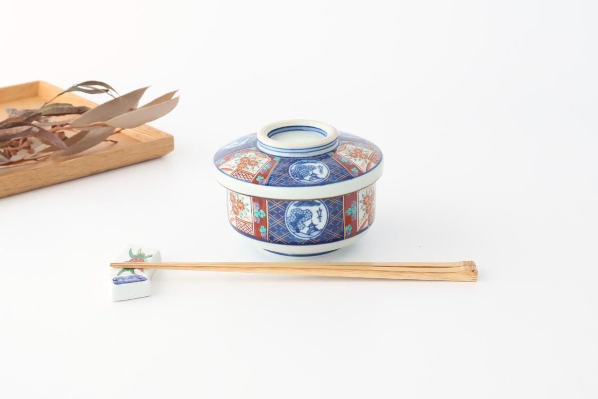 Bowl with Lid Old Imari Landscape Pattern | Serving Bowl Arita Ware