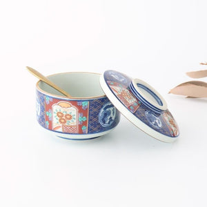 Bowl with Lid Old Imari Landscape Pattern | Serving Bowl Arita Ware