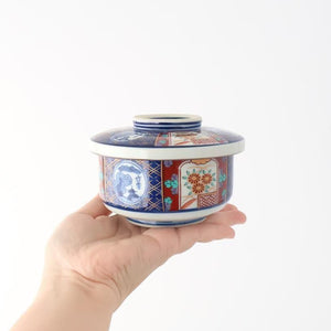 Bowl with Lid Old Imari Landscape Pattern | Serving Bowl Arita Ware