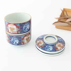 Bowl with Lid Old Imari Landscape Pattern | Serving Bowl Arita Ware