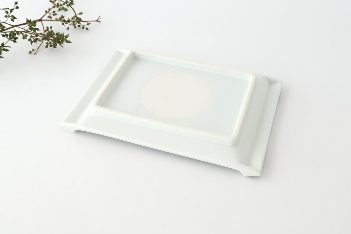 Square Plate Old Imari Red Flowers | Sushi Plate Arita Ware