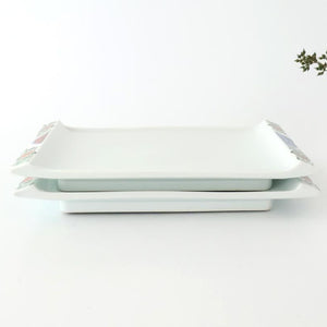 Square Plate Old Imari Red Flowers | Sushi Plate Arita Ware