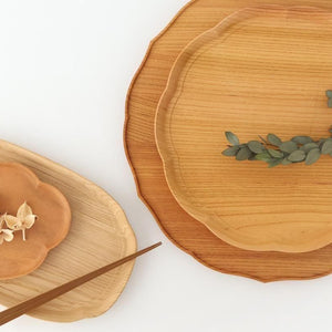 Aizawa Wood Crafts KITO Japanese Tray Zelkova | Serving Tray