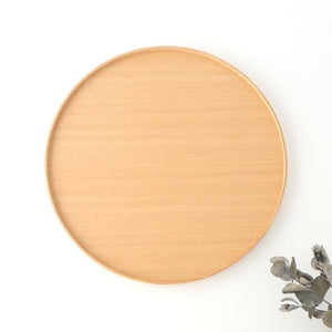 Matsuya Lacquerware Store Wooden Round Tray Ash | Echizen Lacquerware