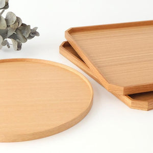 Matsuya Lacquerware Store Wooden Round Tray Ash | Echizen Lacquerware