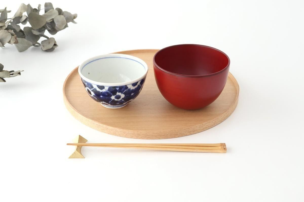 Matsuya Lacquerware Store Wooden Round Tray Ash | Echizen Lacquerware