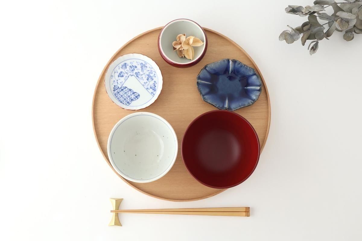 Matsuya Lacquerware Store Wooden Round Tray Ash | Echizen Lacquerware