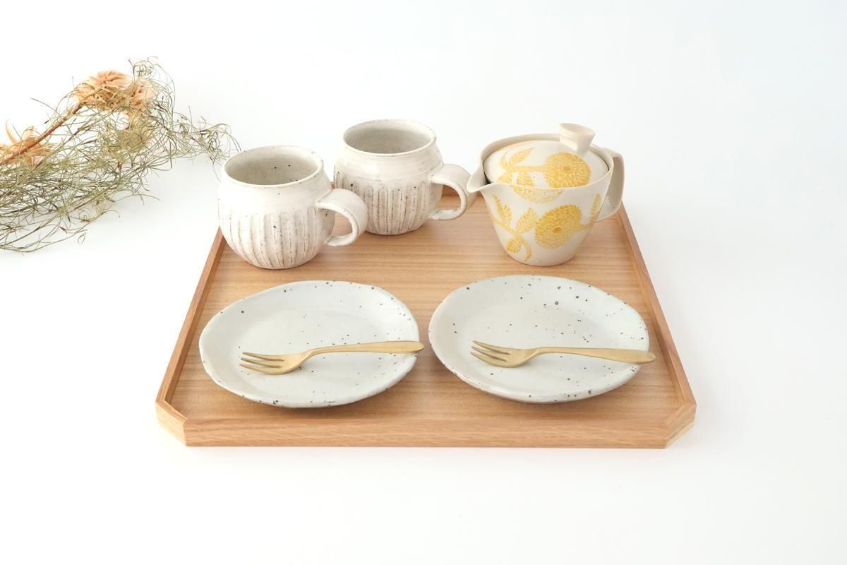 Matsuya Lacquerware Store Wooden Chamfer Tray Ash | Echizen Lacquerware