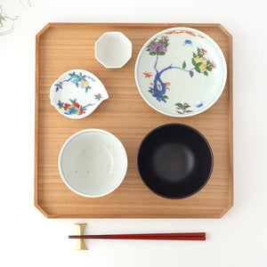 Matsuya Lacquerware Store Wooden Chamfer Tray Ash | Echizen Lacquerware