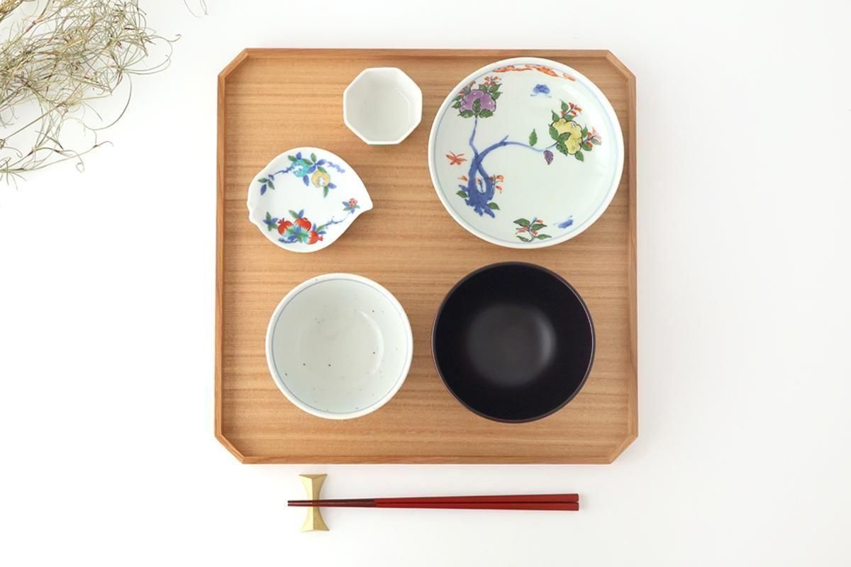 Matsuya Lacquerware Store Wooden Chamfer Tray Ash | Echizen Lacquerware