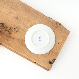 Round Plate Red Flower and Mt.Fuji Pattern | Arita Ware