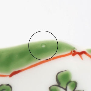 Flower-shaped Plate Green Arabesque | Sauce Plate Arita Ware