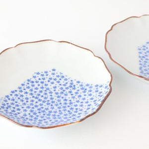 Flower-shaped Plate Blue Mt.Fuji | Sauce Plate Arita Ware