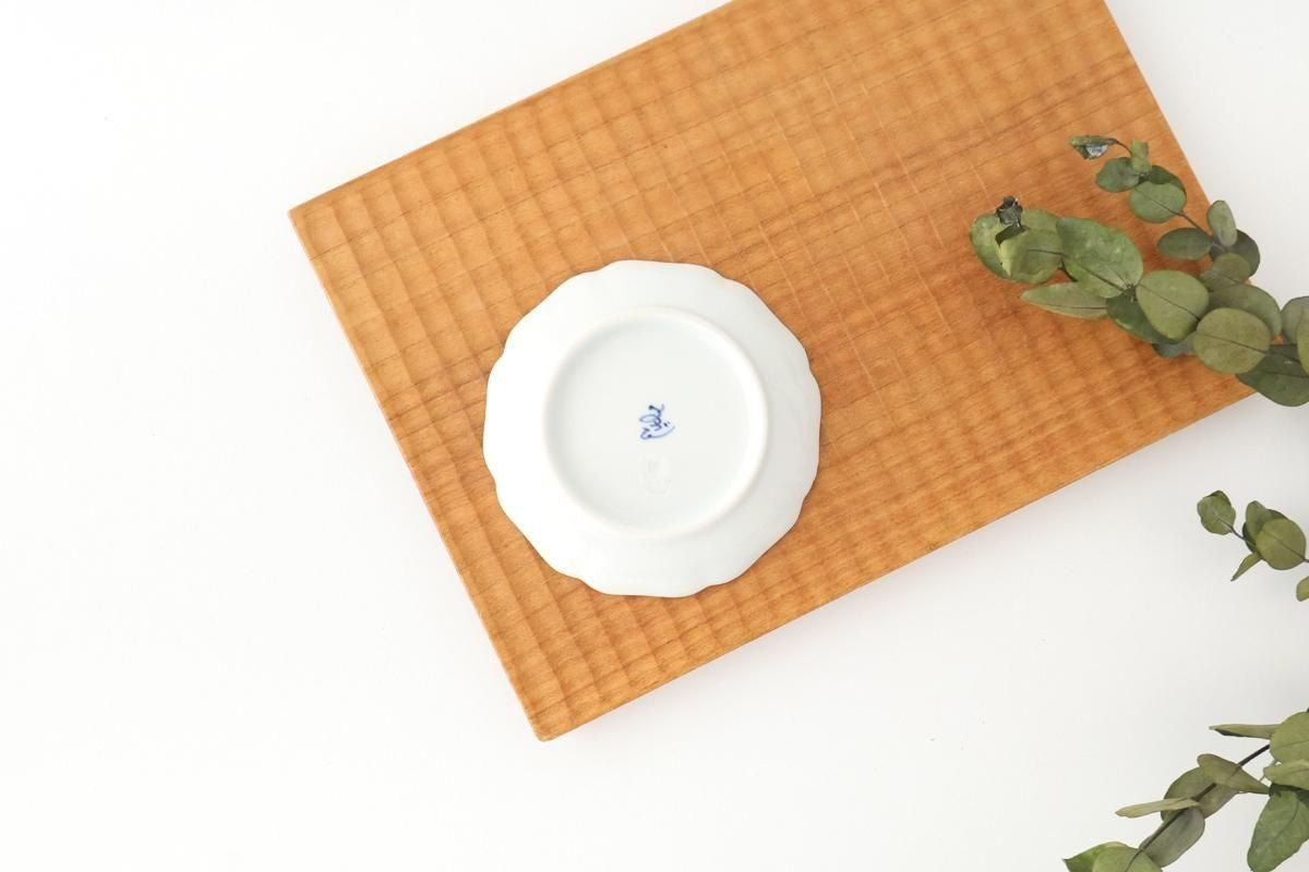 Flower-shaped Plate Blue Mt.Fuji | Sauce Plate Arita Ware